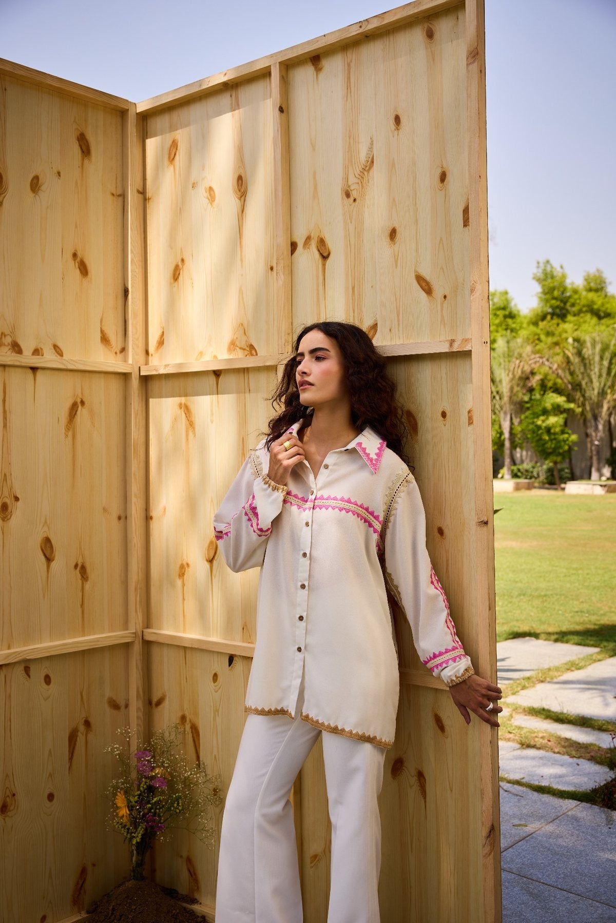 PINK WEAVE GRACE SHIRT