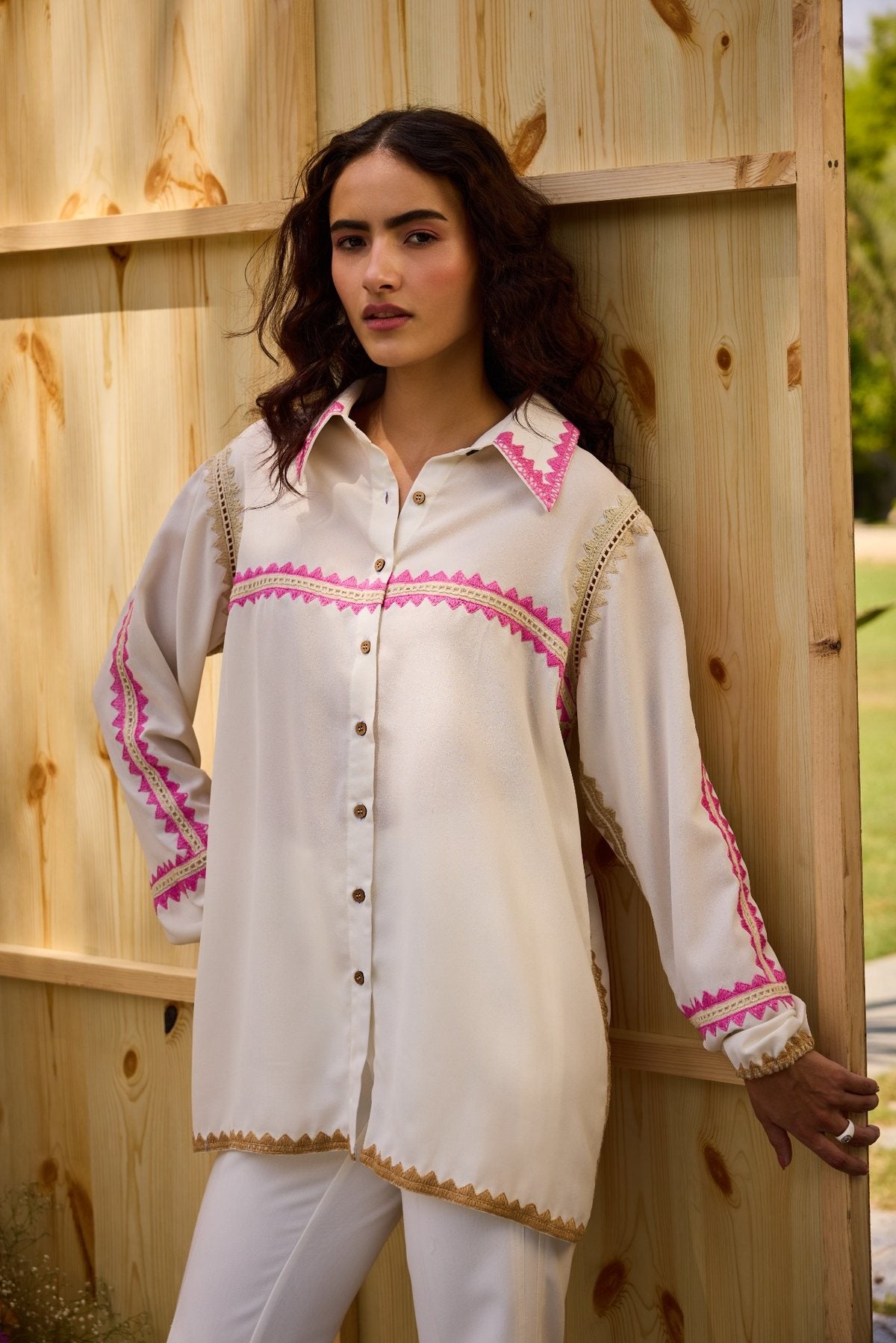 PINK WEAVE GRACE SHIRT