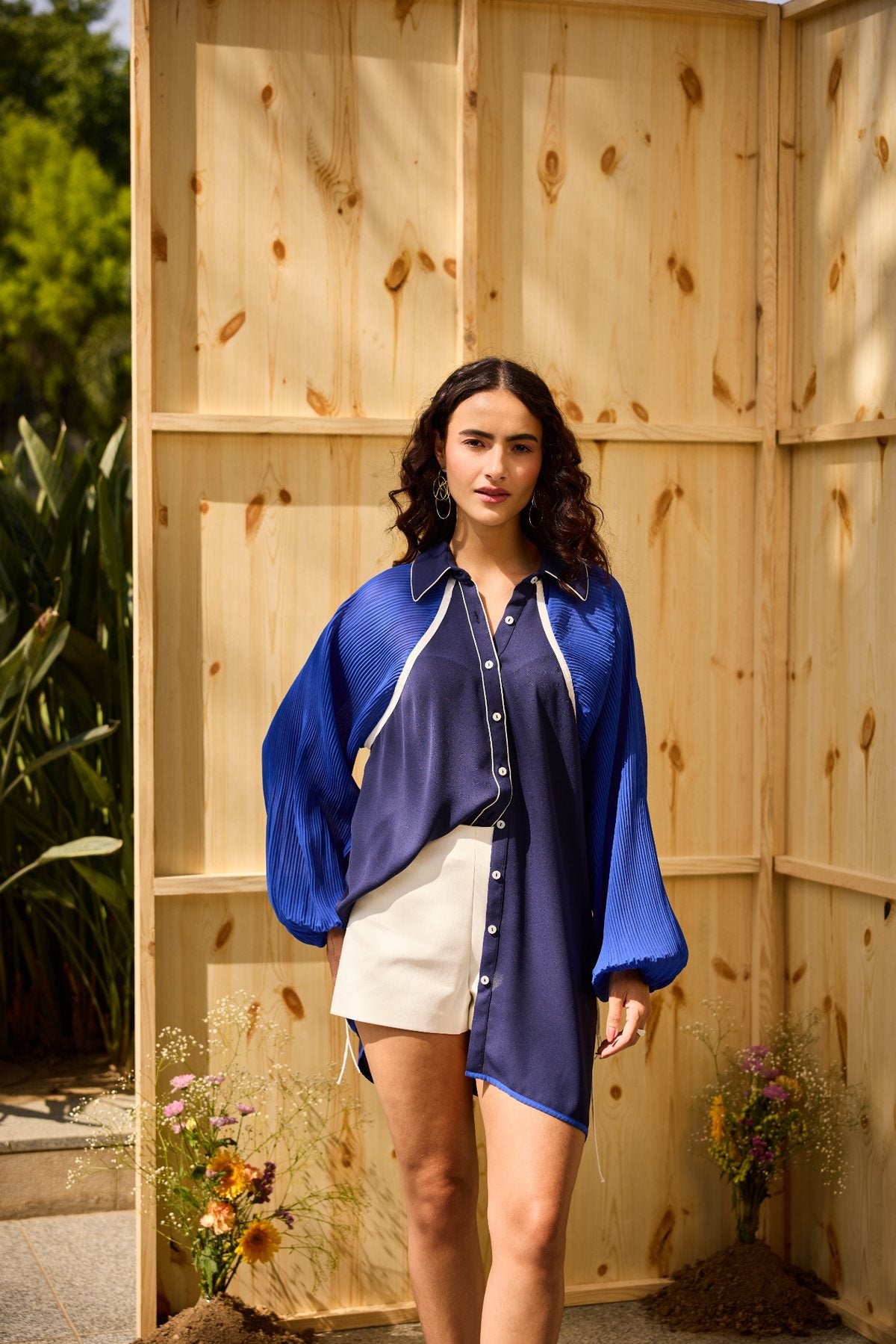 MOONLIT BLUE TEXTURE TOP