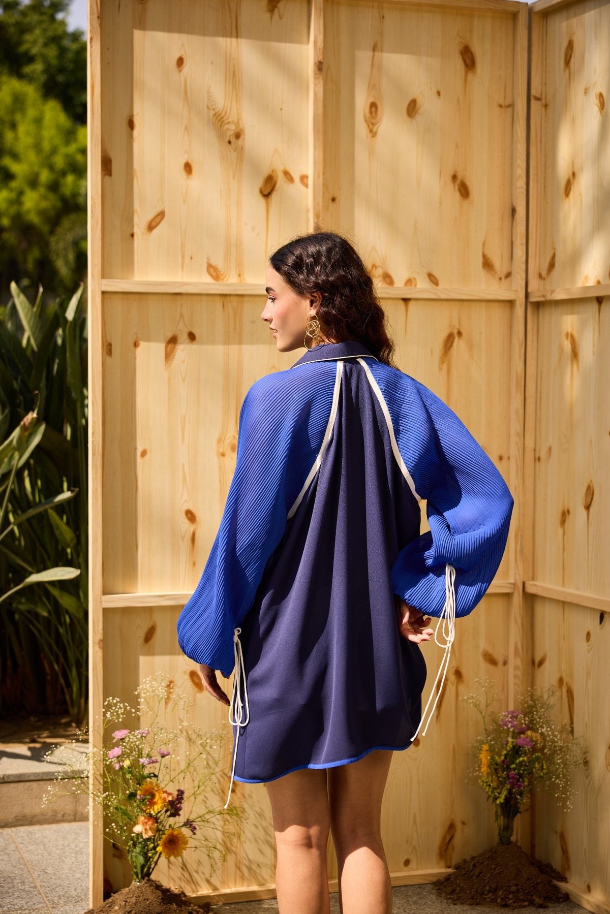 MOONLIT BLUE TEXTURE TOP
