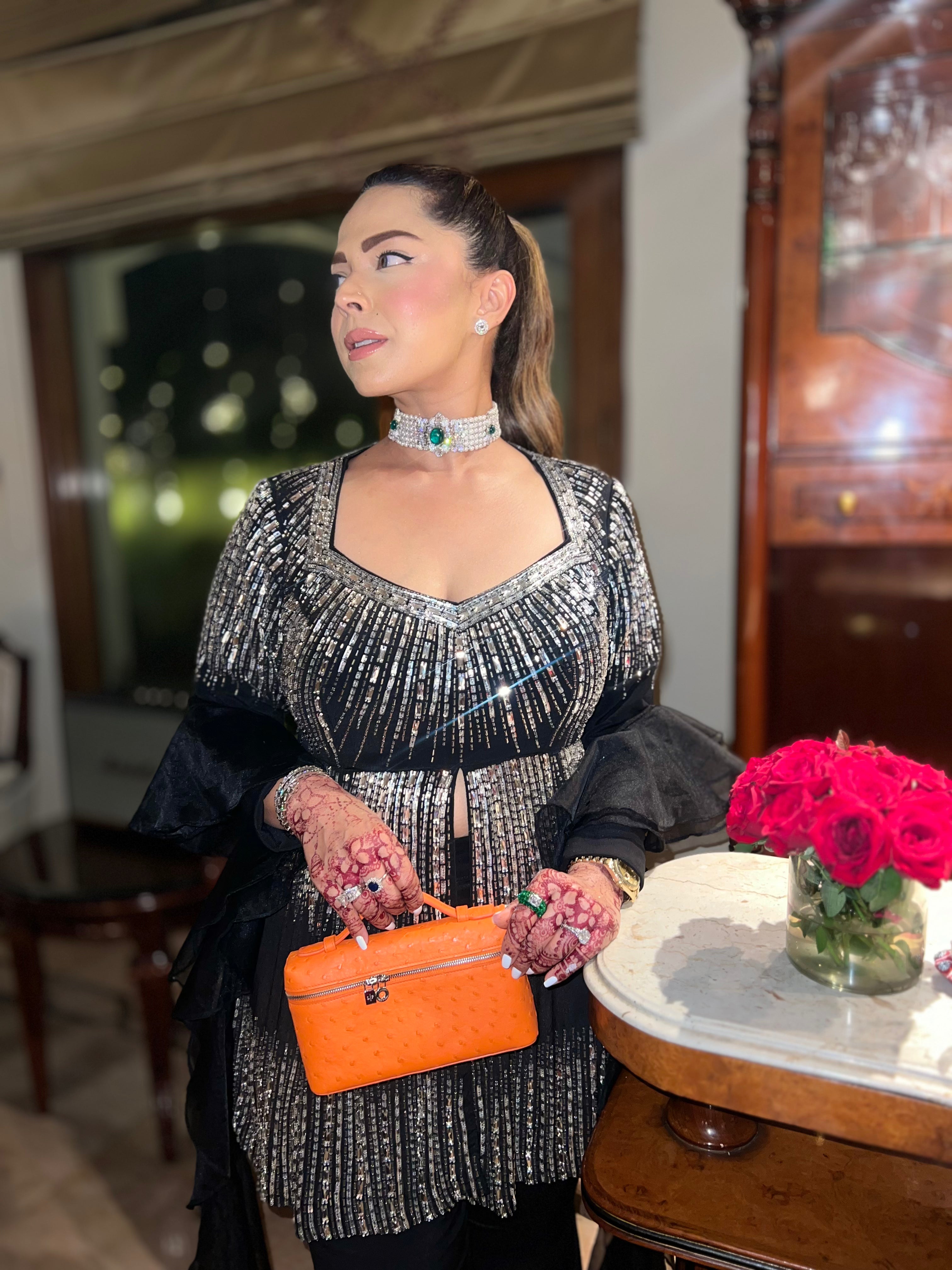 Chandani Girdhar in Charblack Magic Peplum Sharara