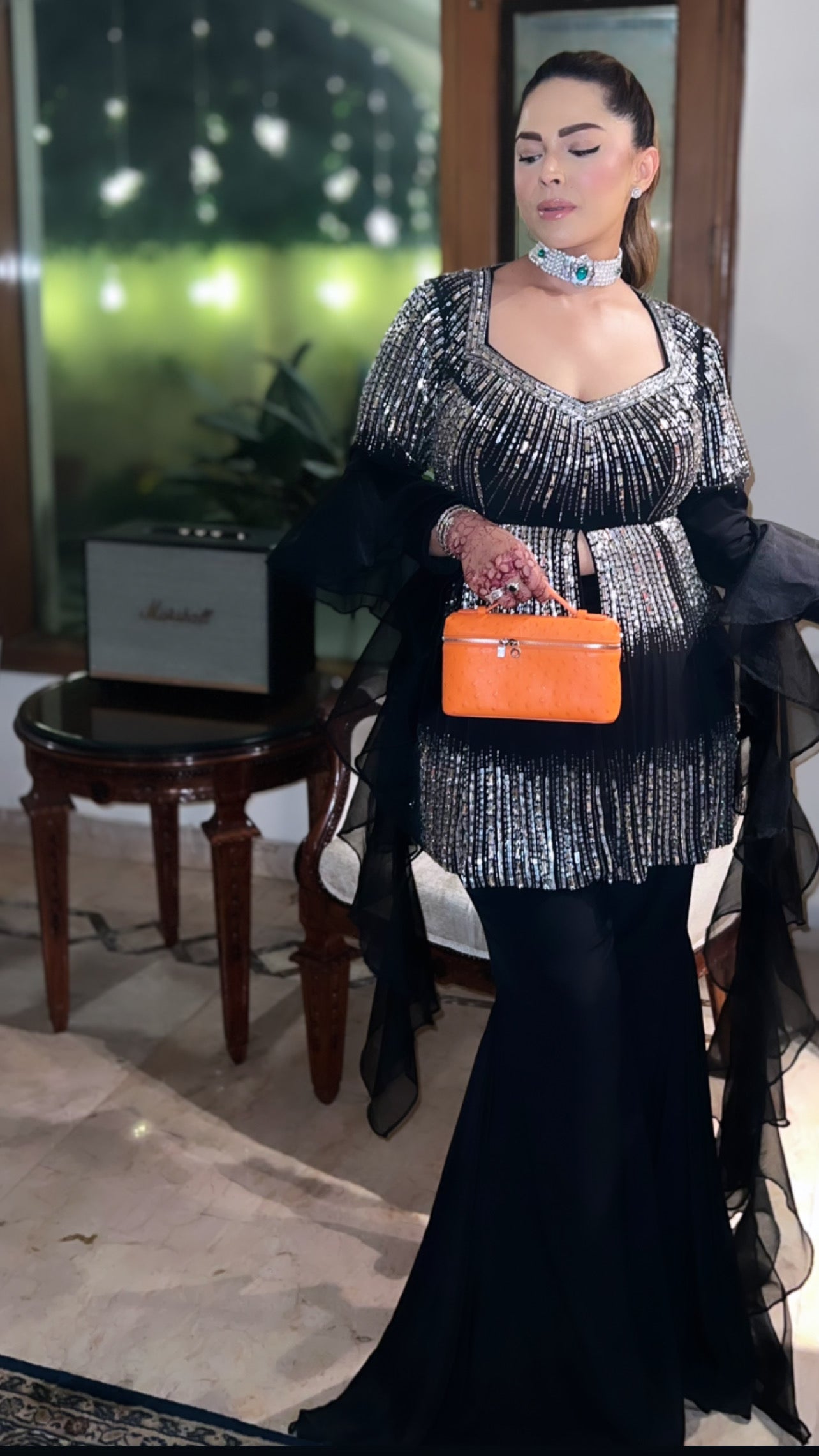 Chandani Girdhar in Charblack Magic Peplum Sharara