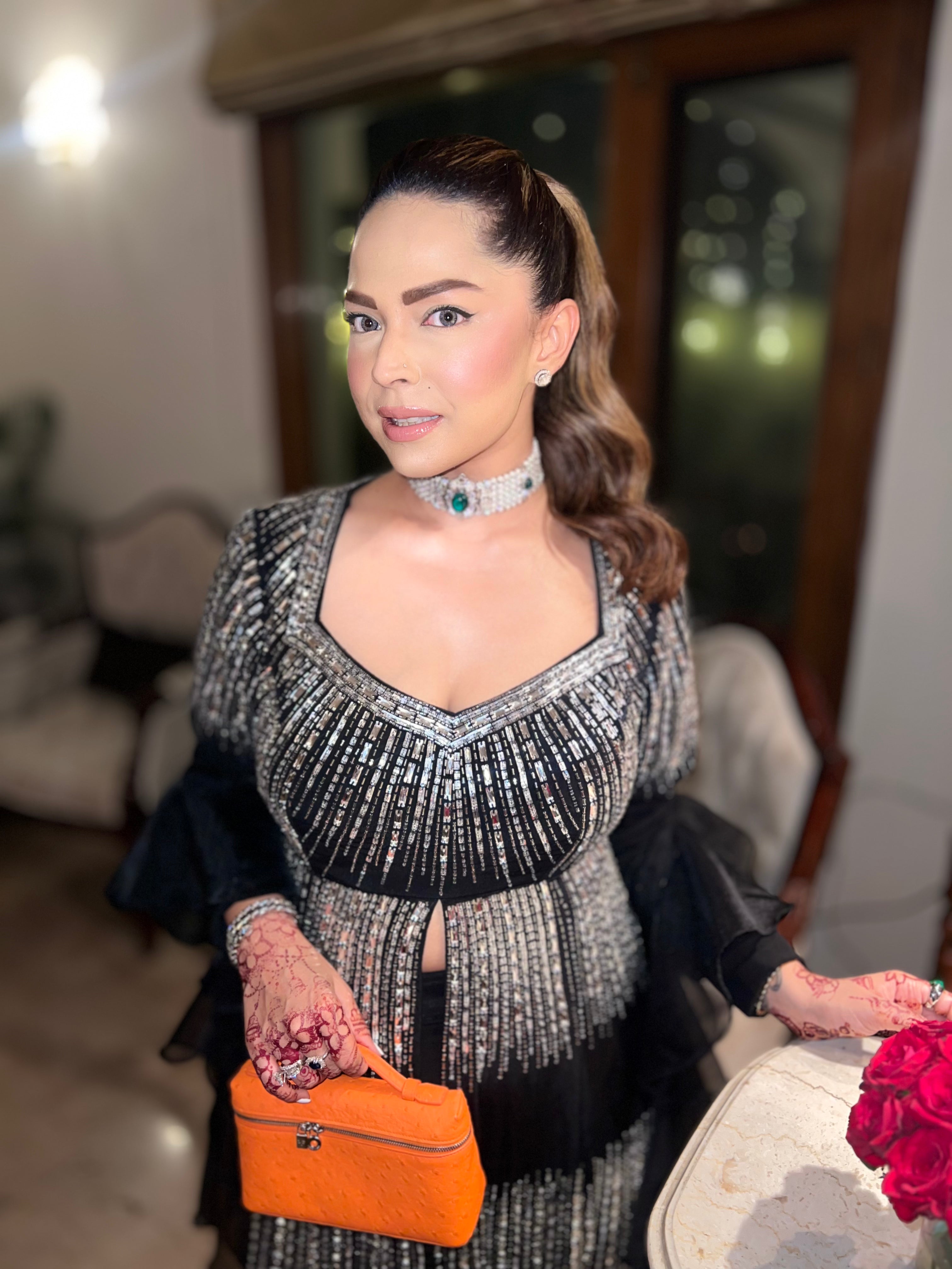 Chandani Girdhar in Charblack Magic Peplum Sharara