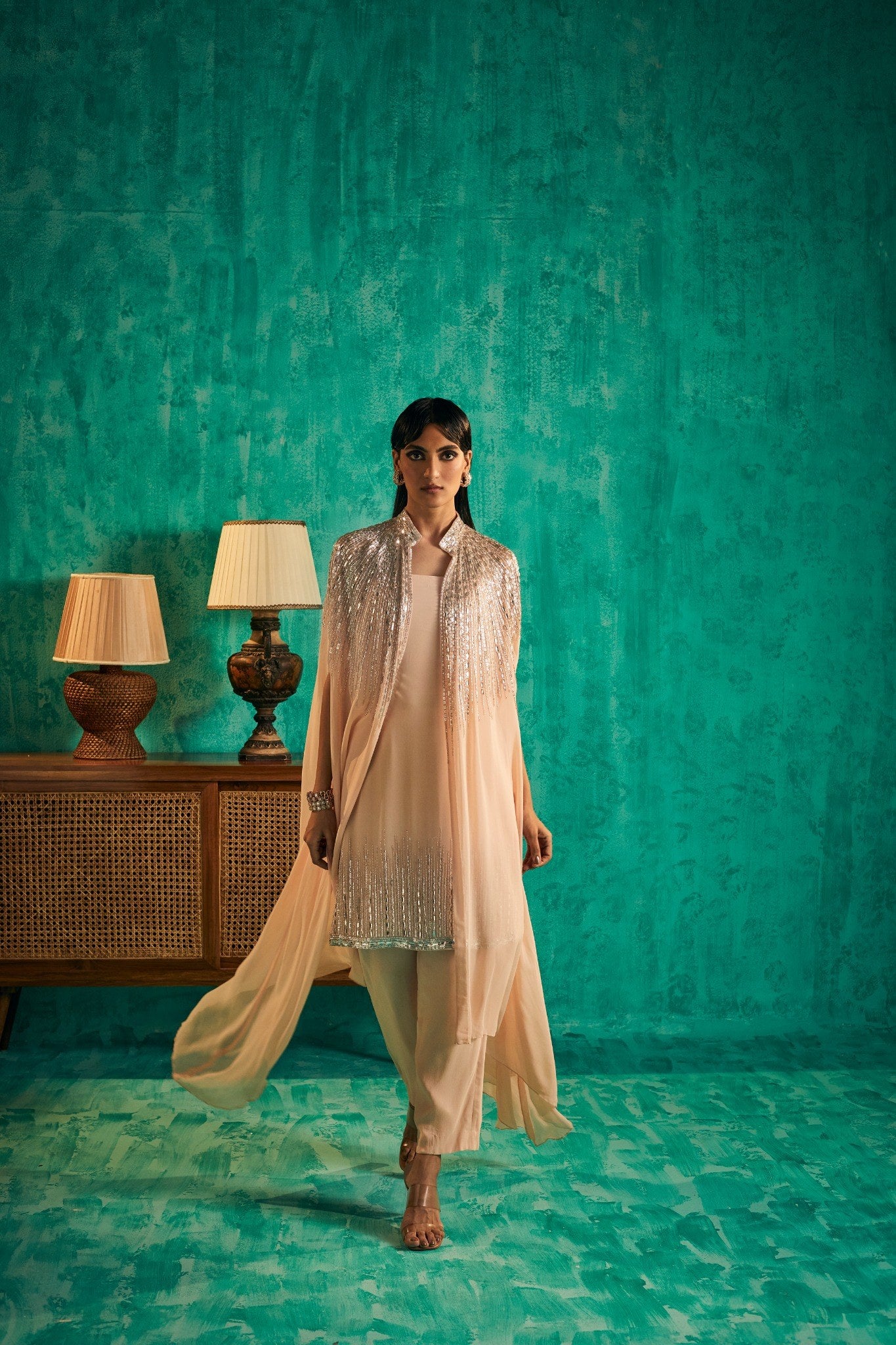INDO WESTERN CAPE OUTFIT