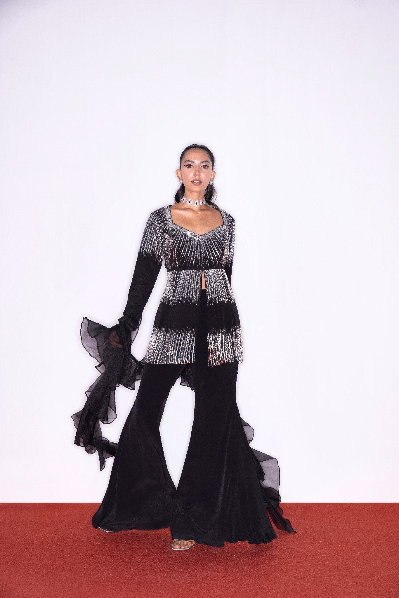 CHABLACK MAGIC PEPLUM SHARARA