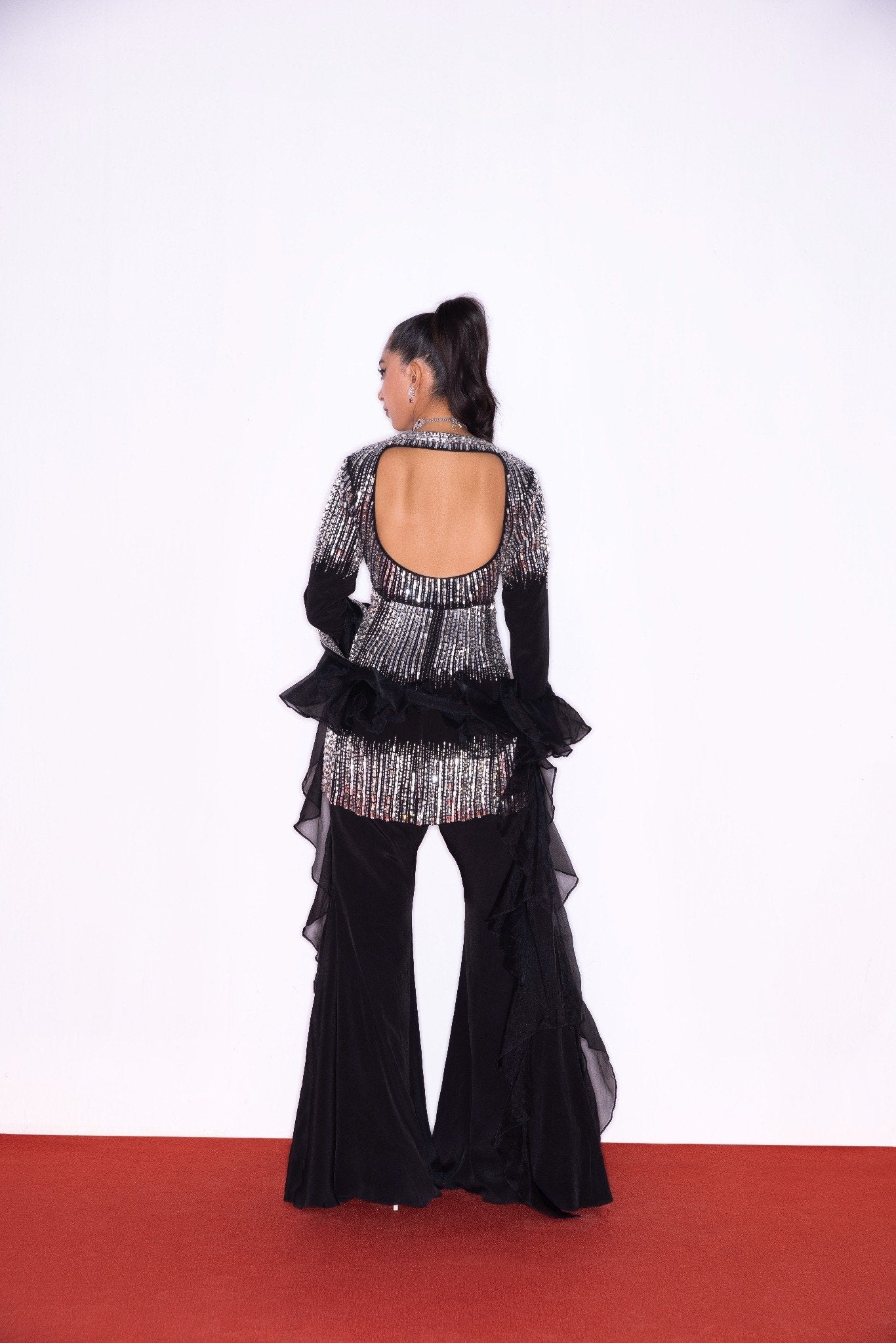 CHABLACK MAGIC PEPLUM SHARARA
