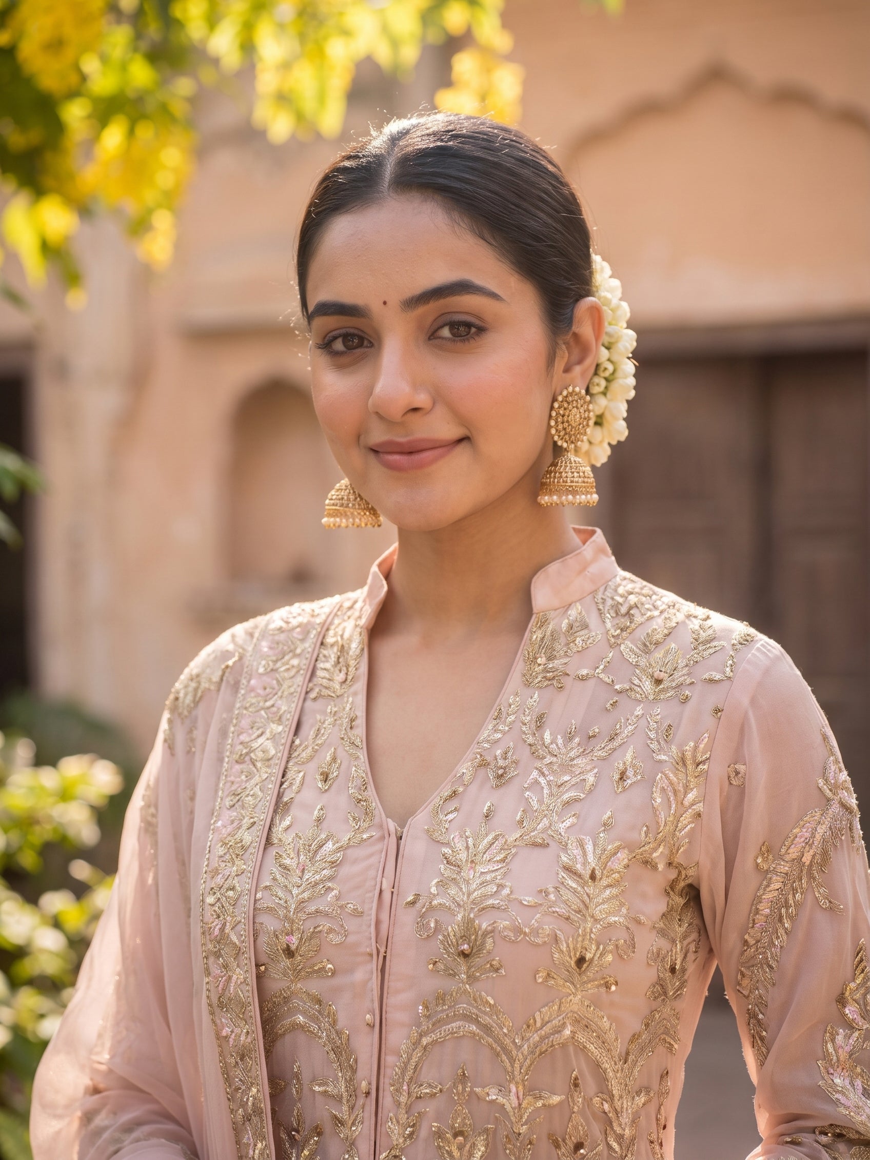 ROOHAB ROYAL ROSE PINK ANARKALI