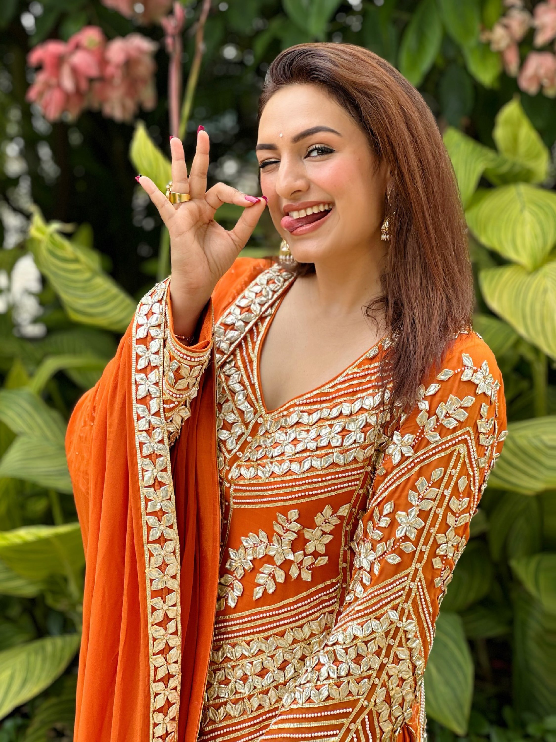 Akriti Kakkar in Rust Gota Garara
