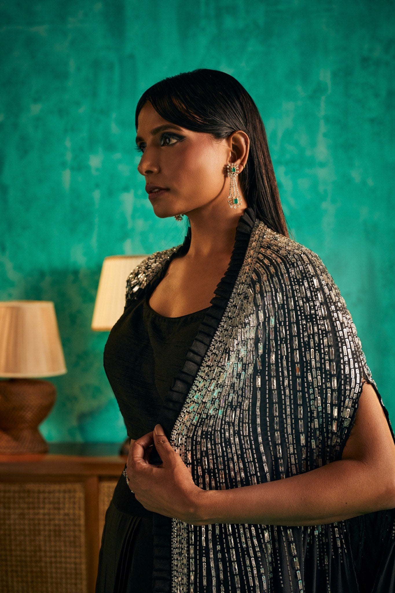 INDO WESTERN CAPE OUTFIT