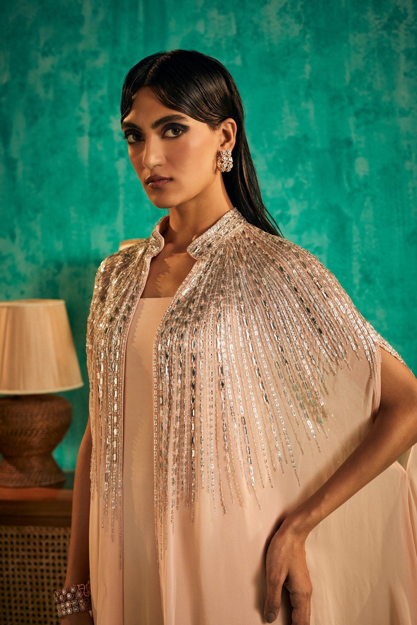 INDO WESTERN CAPE OUTFIT